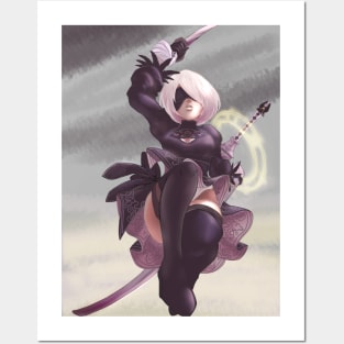 2b Nier Automata Posters and Art